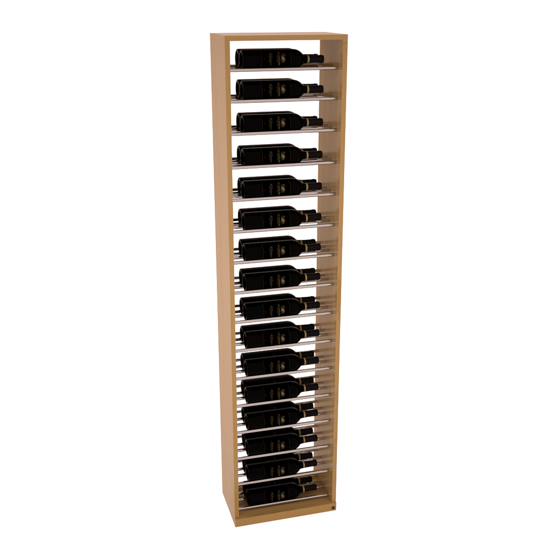 InstaCellar 17.5" Full Height Display – Knotty Alder / Greywash stained