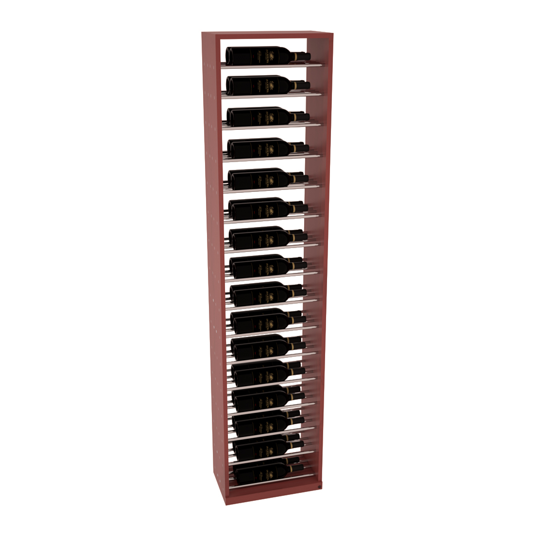 InstaCellar 17.5" Full Height Display – Premium Redwood / Greywash stained
