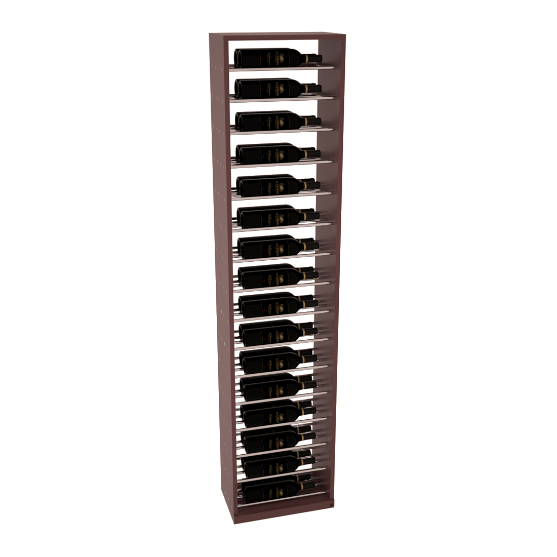 InstaCellar 17.5" Full Height Display – Premium Redwood / Cherry stained