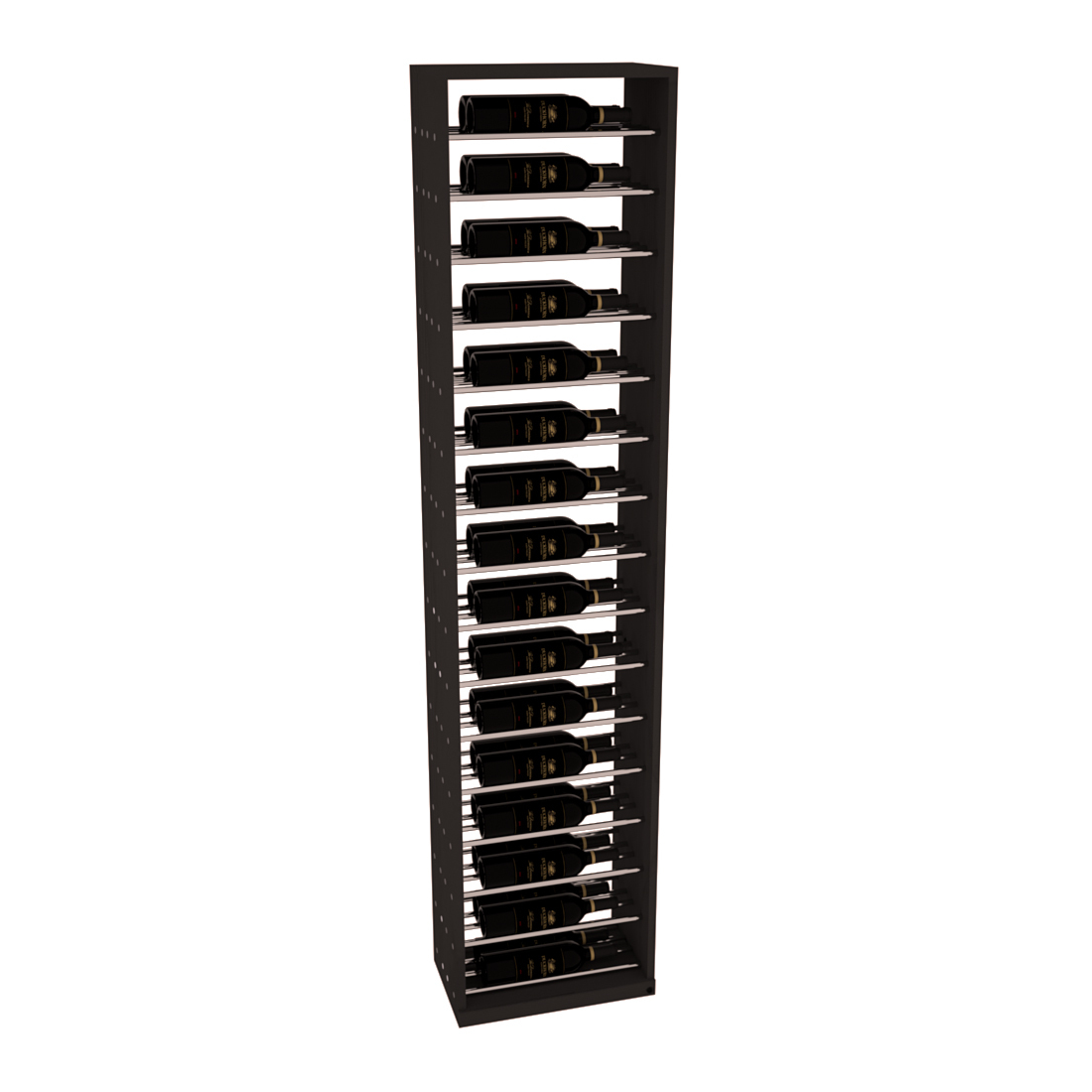 InstaCellar 17.5" Full Height Display – Knotty Alder / Walnut stained