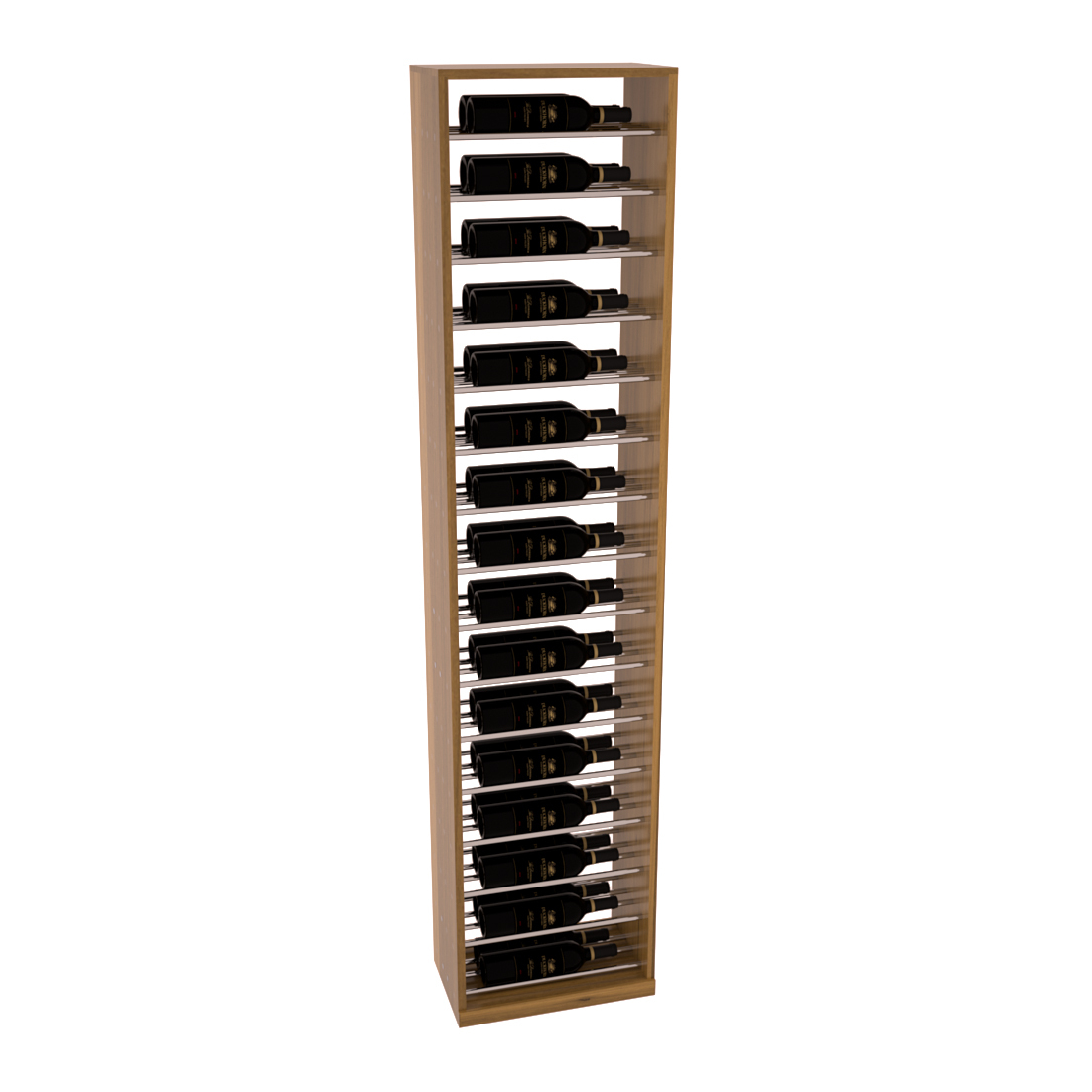 InstaCellar 17.5" Full Height Display – Grand Mahogany / Black stained