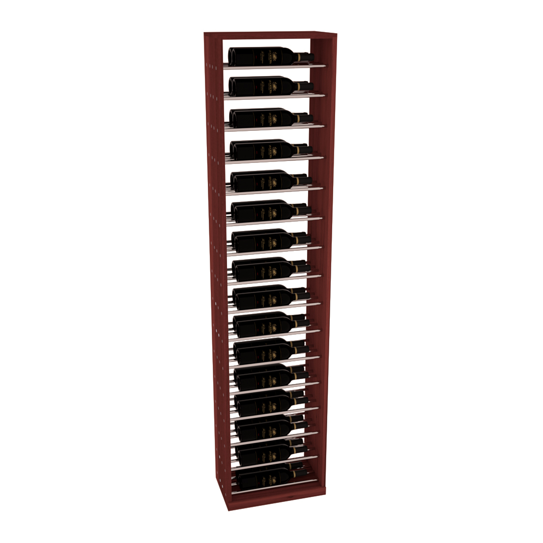 InstaCellar 17.5" Full Height Display – Grand Mahogany / Cherry stained