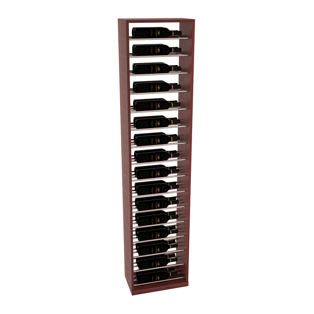 InstaCellar 17.5" Full Height Display – Grand Mahogany / Cherry stained