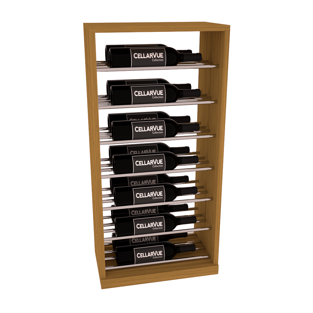 InstaCellar 17.5" Horizontal Base Display – Grand Mahogany / Unstained