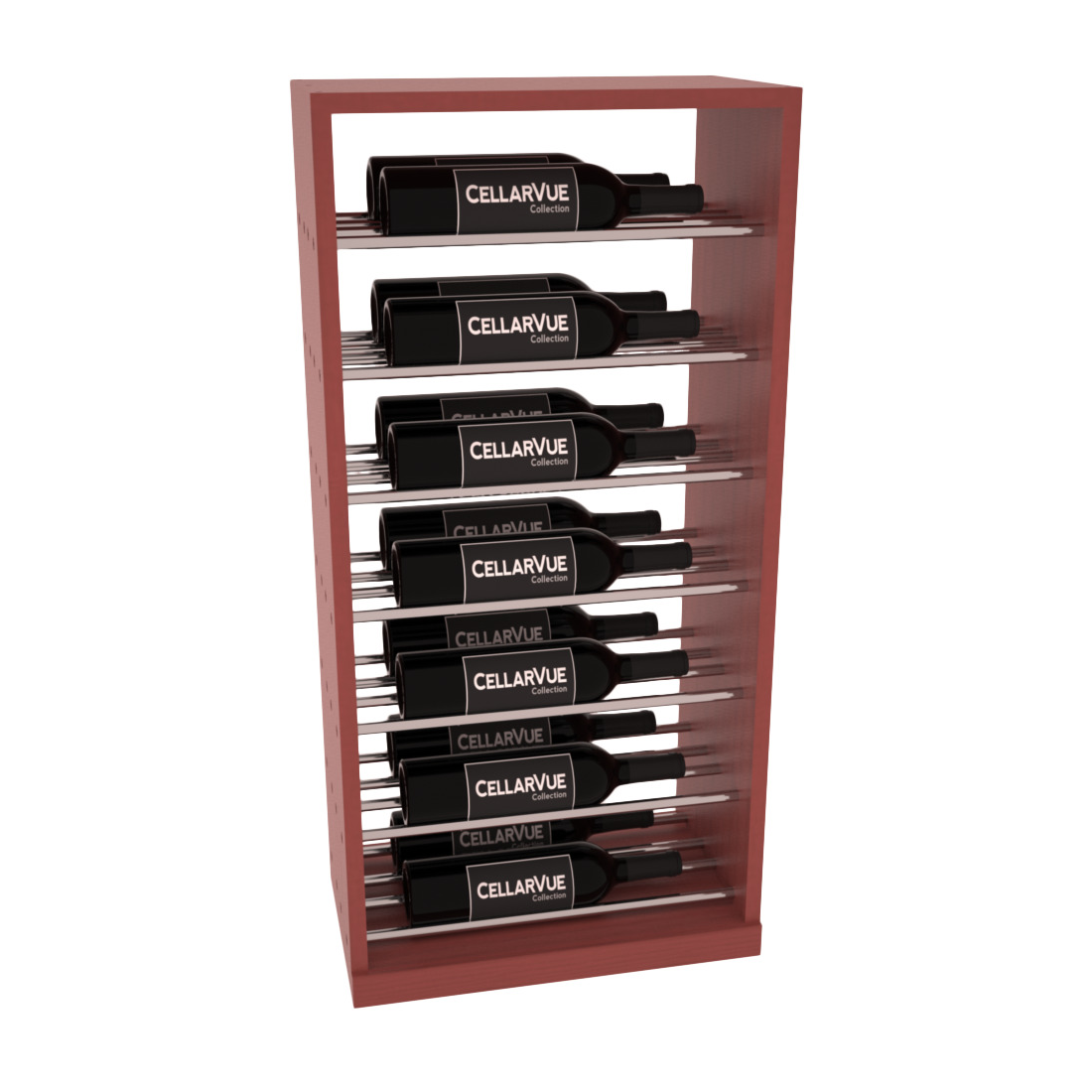 InstaCellar 17.5" Horizontal Base Display – Ponderosa Pine / Cherry stained