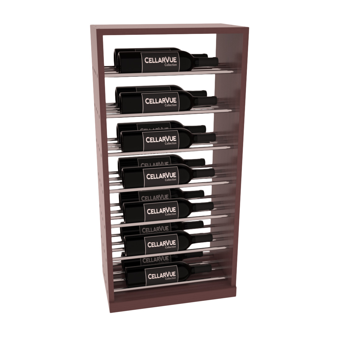 InstaCellar 17.5" Horizontal Base Display – Knotty Alder / Oak stained