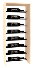 InstaCellar 17.5" Horizontal Top Display – Black Metal Rods – Ponderosa Pine / Unstained