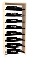 InstaCellar 17.5" Horizontal Double Deep Top Display – Black Metal Rods – Knotty Alder / Unstained