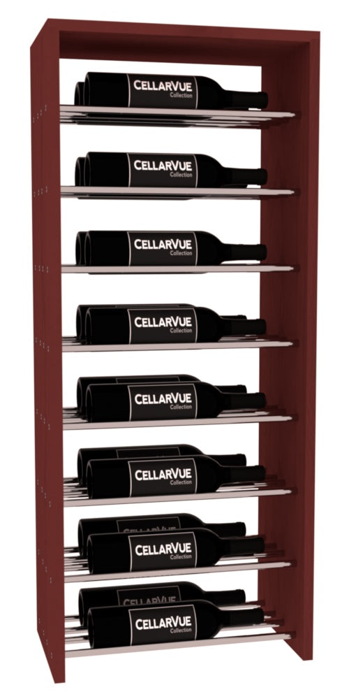 InstaCellar 17.5" Horizontal Double Deep Top Display – Ponderosa Pine / Cherry stained