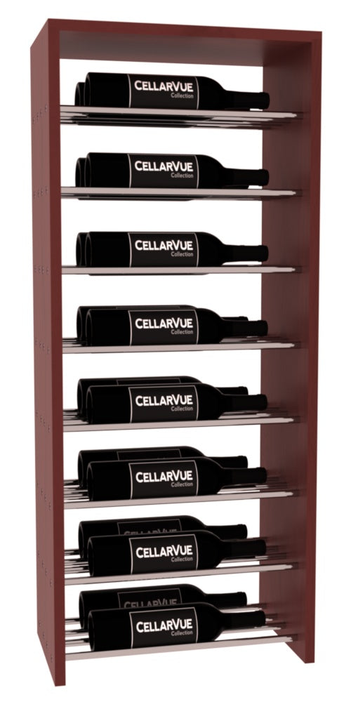 InstaCellar 17.5" Horizontal Double Deep Top Display – Ponderosa Pine / Cherry stained
