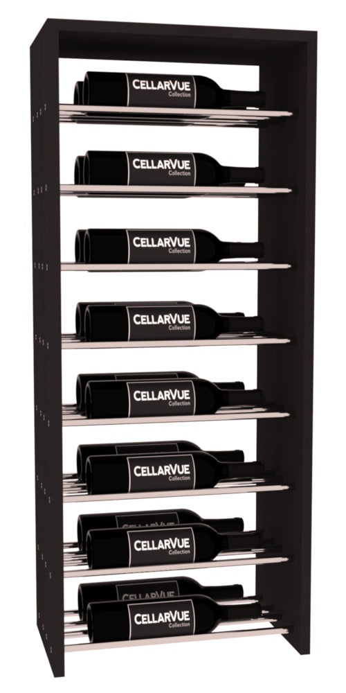 InstaCellar 17.5" Horizontal Double Deep Top Display – Ponderosa Pine / Black stained