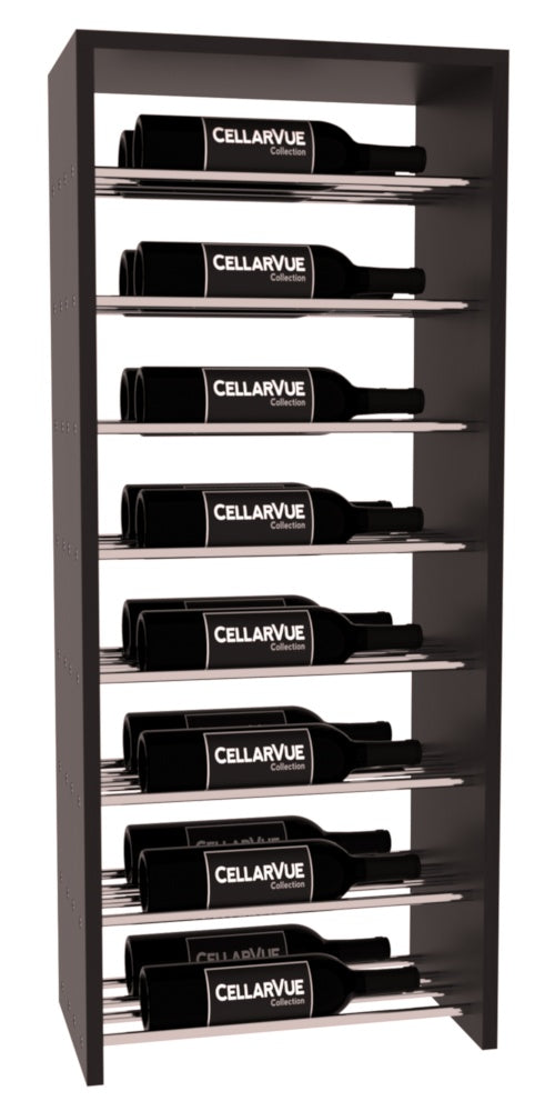 InstaCellar 17.5" Horizontal Double Deep Top Display – Ponderosa Pine / Black stained
