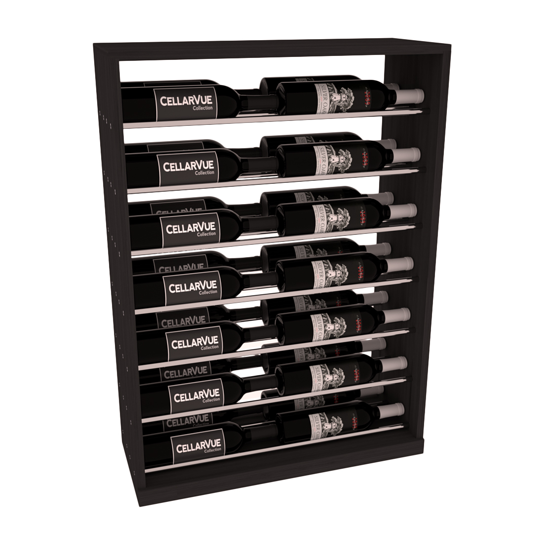 InstaCellar 26" Horizontal Base Display – Ponderosa Pine / Greywash stained