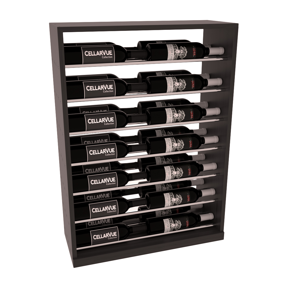 InstaCellar 26" Horizontal Base Display – Knotty Alder / Walnut stained