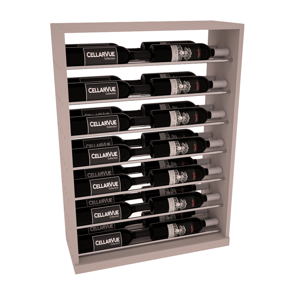 InstaCellar 26" Horizontal Base Display – Premium Redwood / Greywash stained