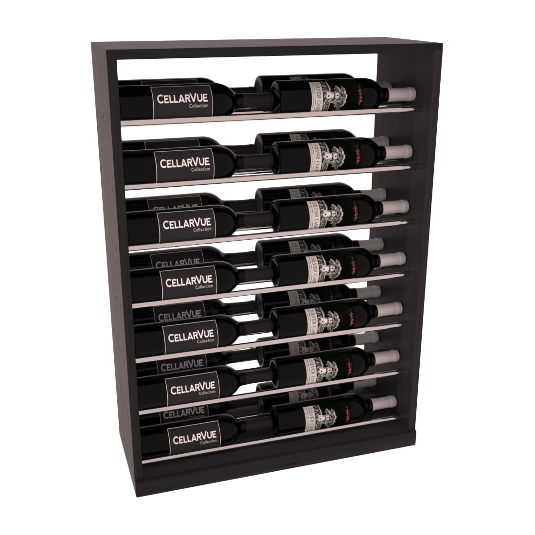 InstaCellar 26" Horizontal Base Display – Grand Mahogany / Cherry stained