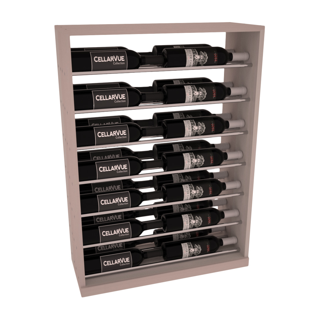 InstaCellar 26" Horizontal Base Display – Premium Redwood / Black stained