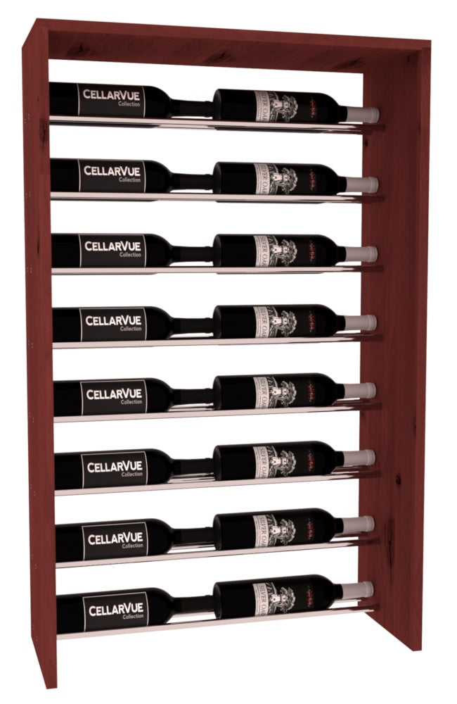 InstaCellar 26" Horizontal Top Display – Knotty Alder / Oak stained