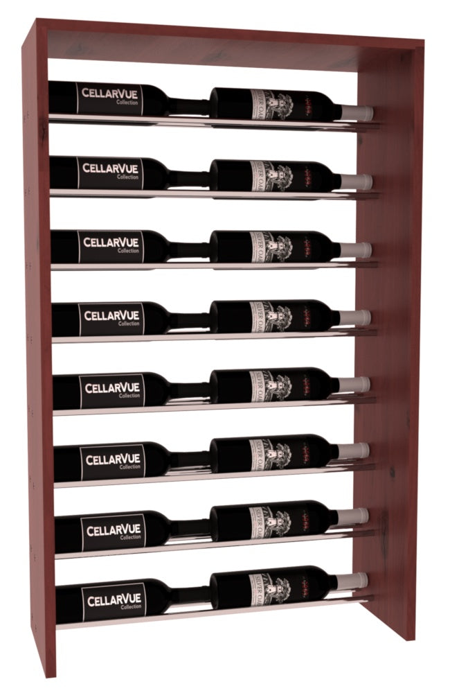InstaCellar 26" Horizontal Top Display – Knotty Alder / Cherry stained