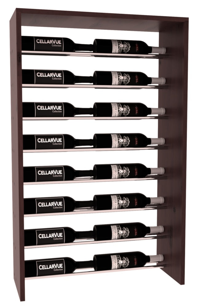 InstaCellar 26" Horizontal Top Display – Knotty Alder / Walnut stained