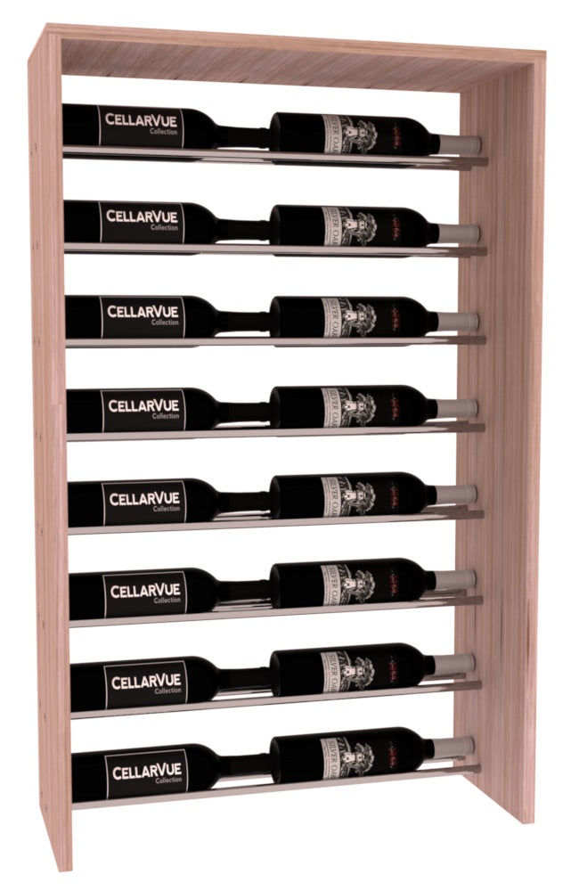 InstaCellar 26" Horizontal Top Display – Premium Redwood / Greywash stained