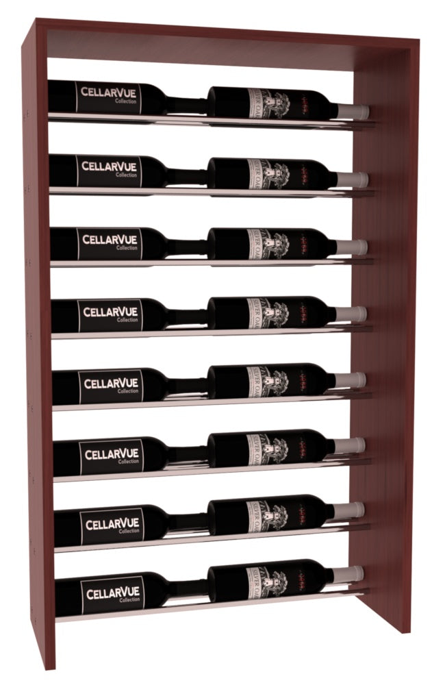 InstaCellar 26" Horizontal Top Display – Grand Mahogany / Cherry stained