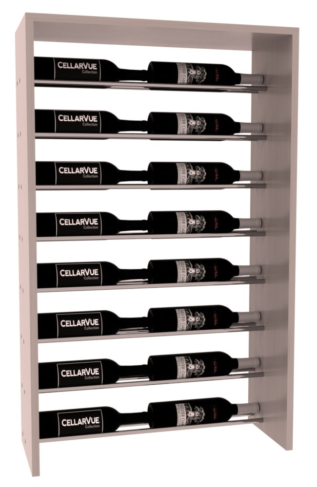 InstaCellar 26" Horizontal Top Display – Grand Mahogany / Greywash stained