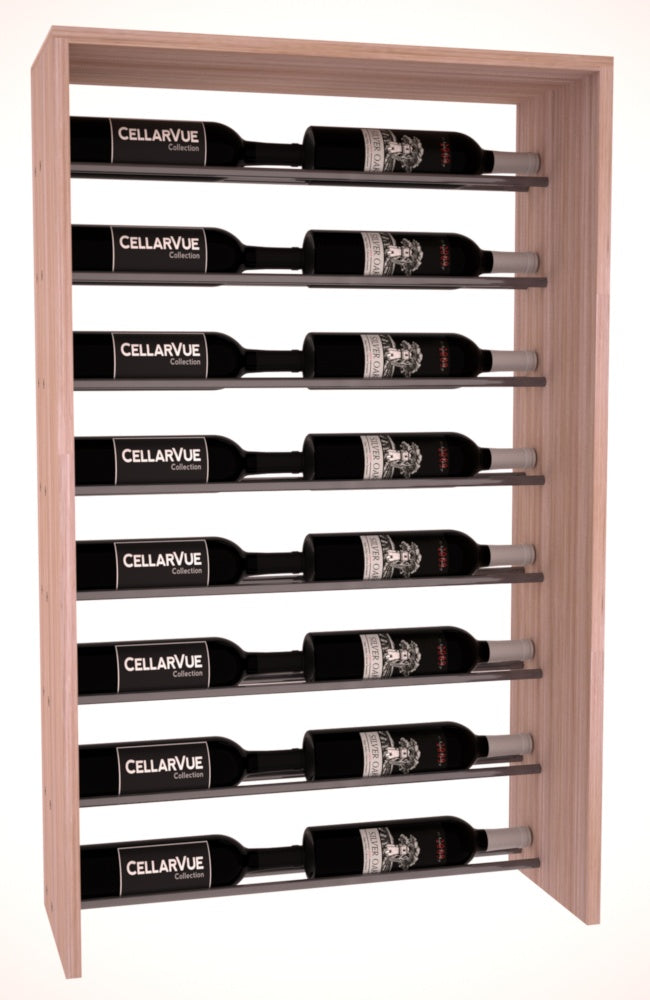 InstaCellar 26" Horizontal Top Display – Gunmetal Rods – Grand Mahogany / Unstained