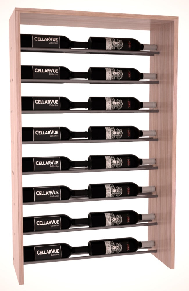 InstaCellar 26" Horizontal Top Display – Gunmetal Rods – Grand Mahogany / Unstained