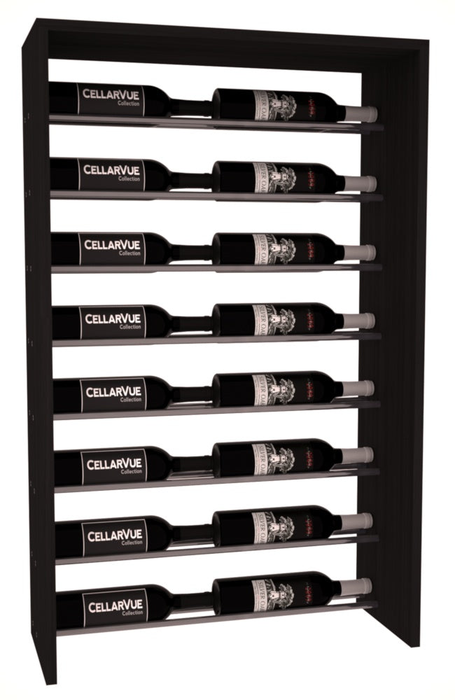 InstaCellar 26" Horizontal Top Display – Gunmetal Rods – Grand Mahogany / Black stained