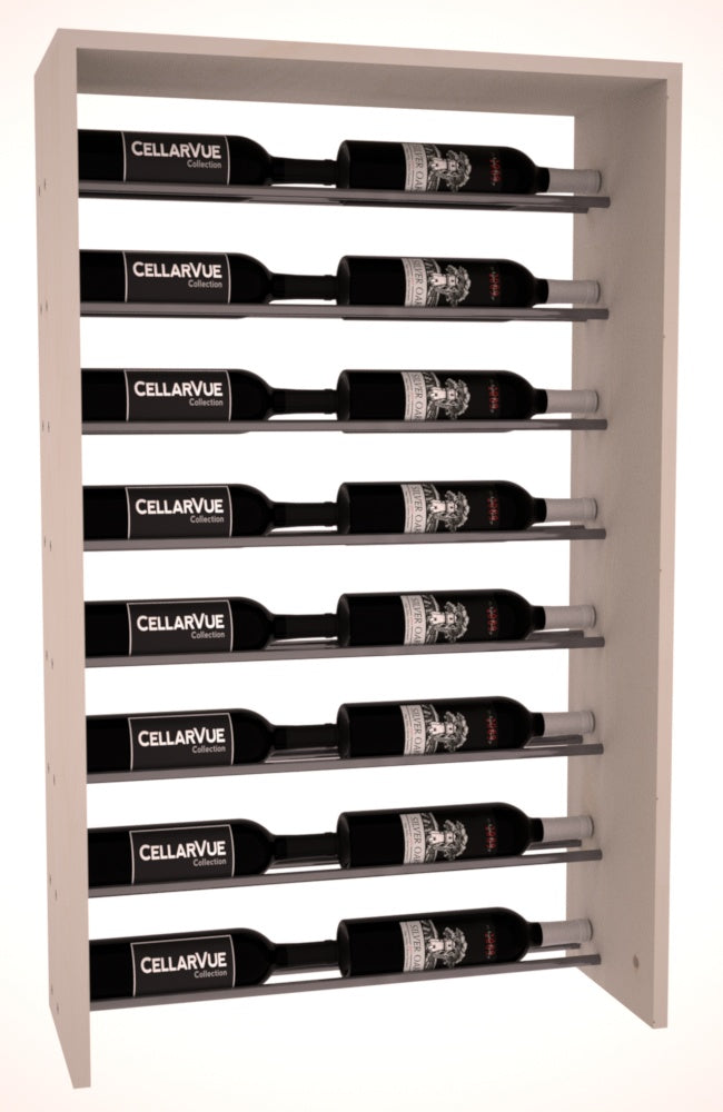InstaCellar 26" Horizontal Top Display – Gunmetal Rods – Ponderosa Pine / Greywash stained