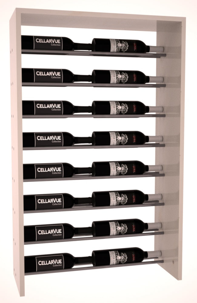 InstaCellar 26" Horizontal Top Display – Gunmetal Rods – Ponderosa Pine / Greywash stained