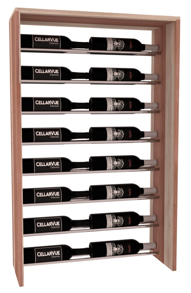 InstaCellar 26" Horizontal Top Display – Knotty Alder / Greywash stained
