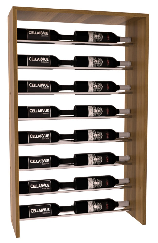InstaCellar 26" Horizontal Top Display – Premium Redwood / Oak stained
