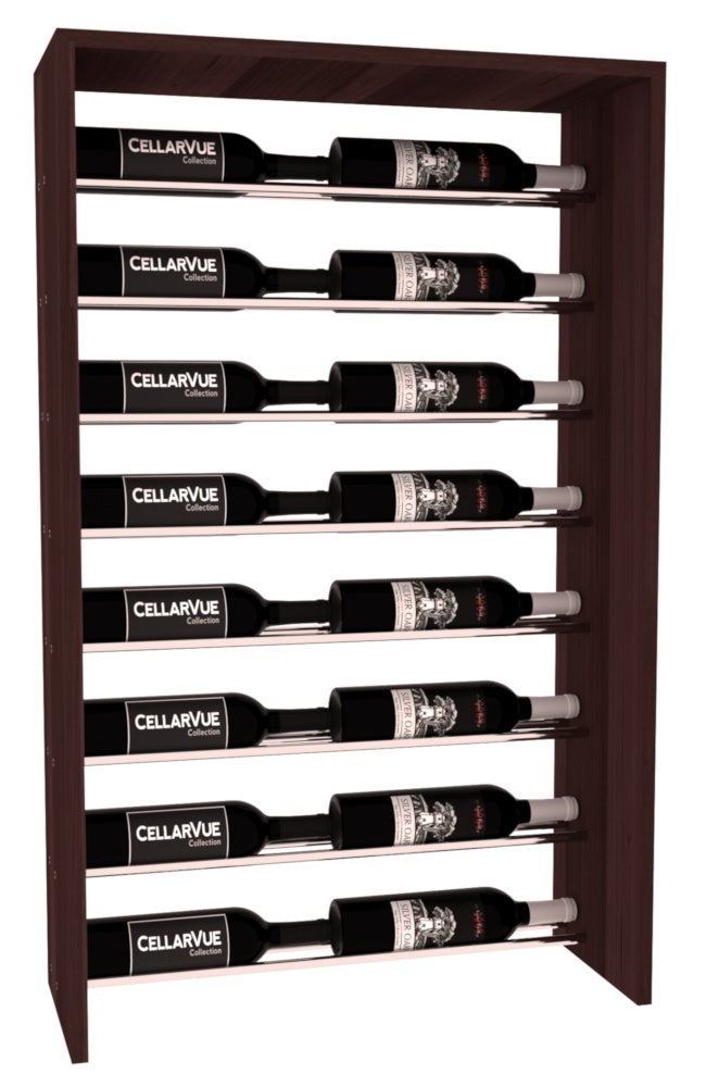 InstaCellar 26" Horizontal Top Display – Premium Redwood / Cherry stained