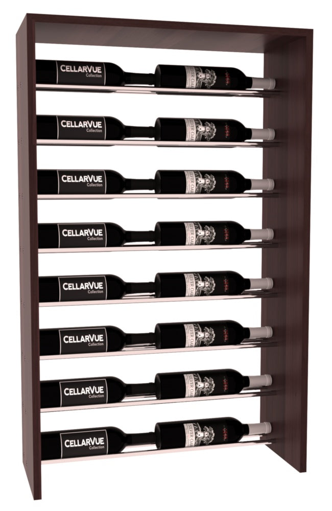 InstaCellar 26" Horizontal Top Display – Premium Redwood / Walnut stained