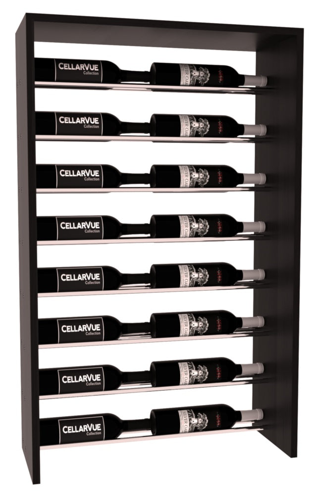 InstaCellar 26" Horizontal Top Display – Premium Redwood / Black stained