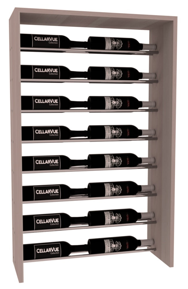 InstaCellar 26" Horizontal Top Display – Premium Redwood / Black stained