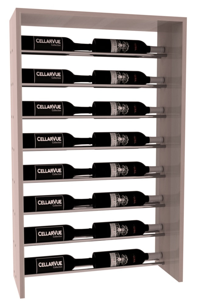 InstaCellar 26" Horizontal Top Display – Premium Redwood / Greywash stained