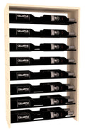 InstaCellar 26" Horizontal Double Deep Top Display – Black Metal Rods – Knotty Alder / Oak stained