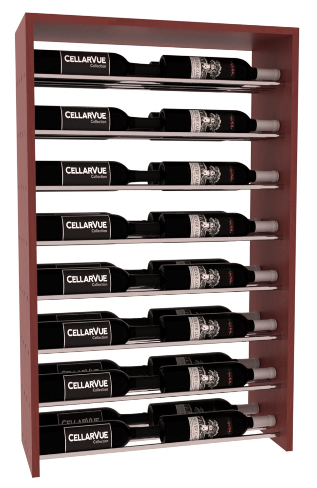 InstaCellar 26" Horizontal Double Deep Top Display – Ponderosa Pine / Black stained