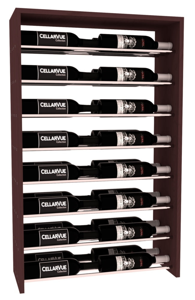 InstaCellar 26" Horizontal Double Deep Top Display – Ponderosa Pine / Black stained
