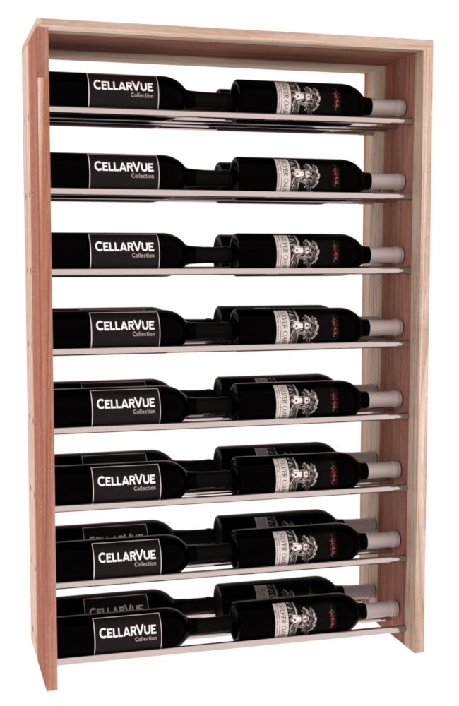 InstaCellar 26" Horizontal Double Deep Top Display – Premium Redwood / Oak stained