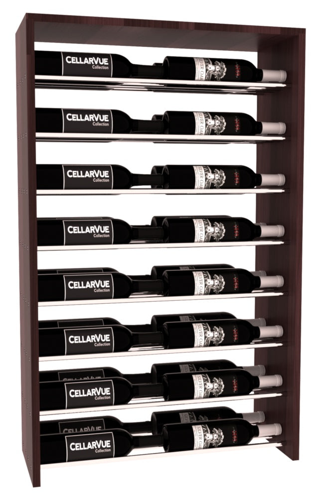 InstaCellar 26" Horizontal Double Deep Top Display – Premium Redwood / Greywash stained