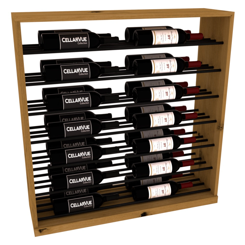 InstaCellar 35" Horizontal Base Display – Grand Mahogany / Walnut stained