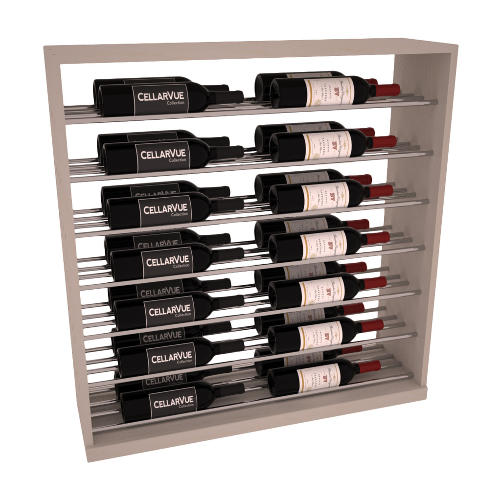 InstaCellar 35" Horizontal Base Display – Premium Redwood / Black stained