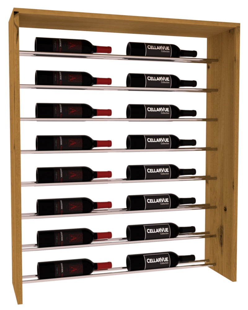 InstaCellar 35" Horizontal Top Display – Knotty Alder / Oak stained