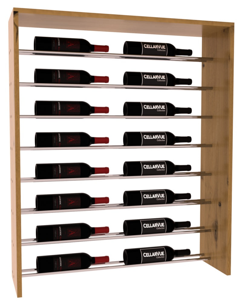 InstaCellar 35" Horizontal Top Display – Knotty Alder / Oak stained
