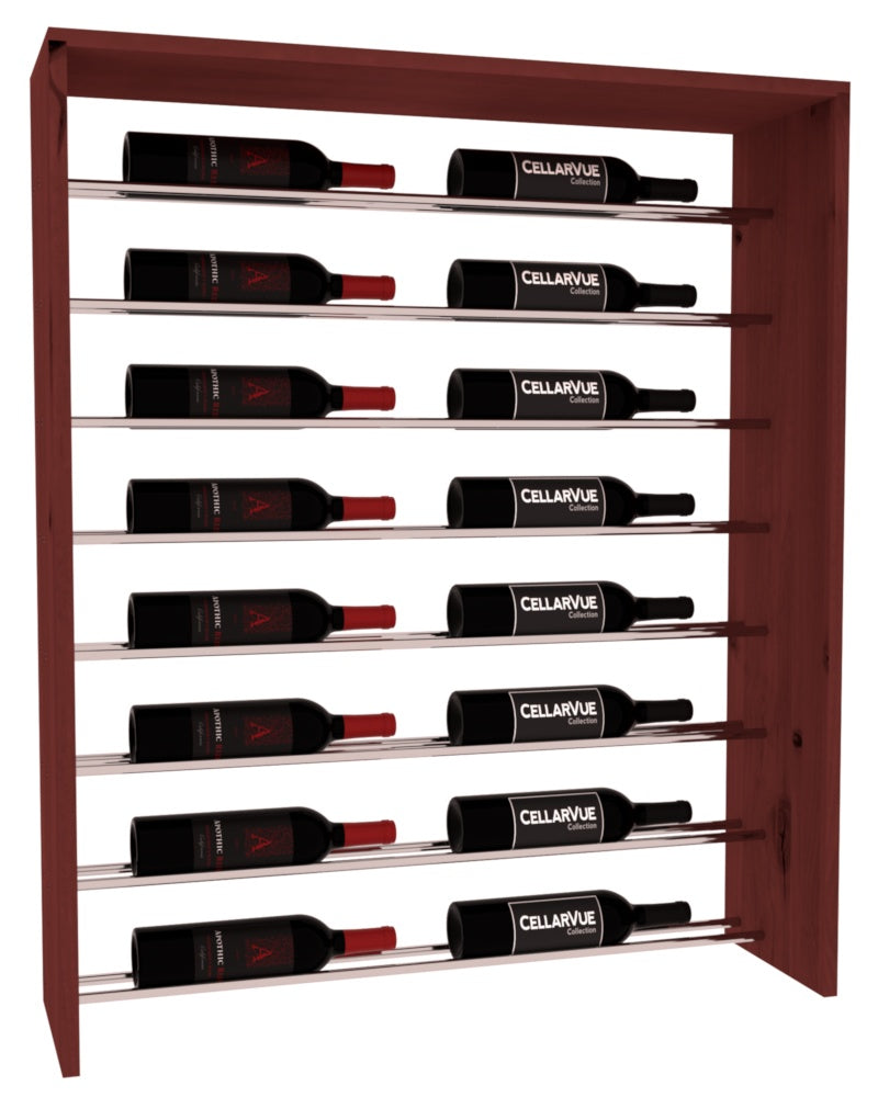 InstaCellar 35" Horizontal Top Display – Knotty Alder / Cherry stained