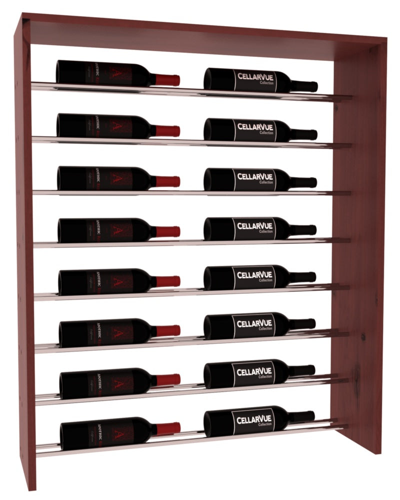 InstaCellar 35" Horizontal Top Display – Knotty Alder / Cherry stained